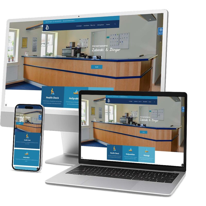 Websiteprojekt edm-service Marco Pracht: Physiotherapie Zabinski & Binger