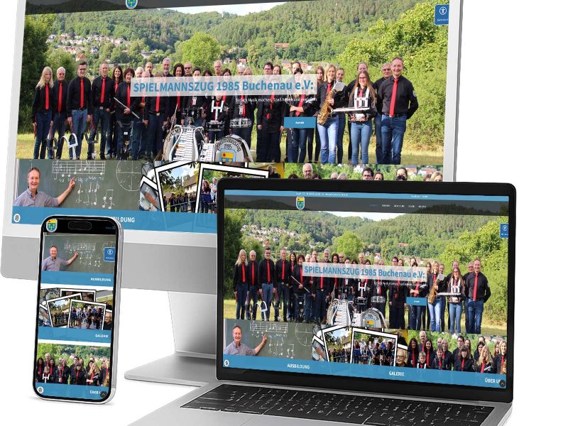 Websiteprojekt edm-service Marco Pracht: Spielmannszug 1985 Buchenau e. V.