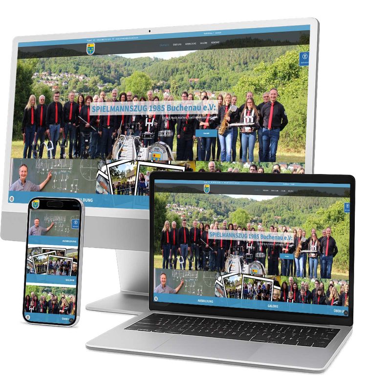 Websiteprojekt edm-service Marco Pracht: Spielmannszug 1985 Buchenau e. V.