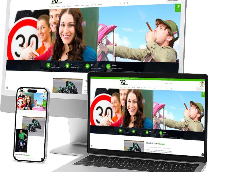 Websiteprojekt edm-service Marco Pracht: Fahrschule Team Neumann Munster