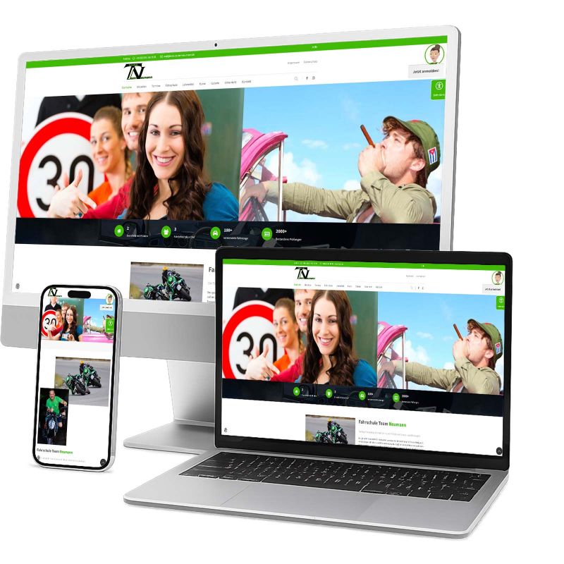Websiteprojekt edm-service Marco Pracht: Fahrschule Team Neumann Munster